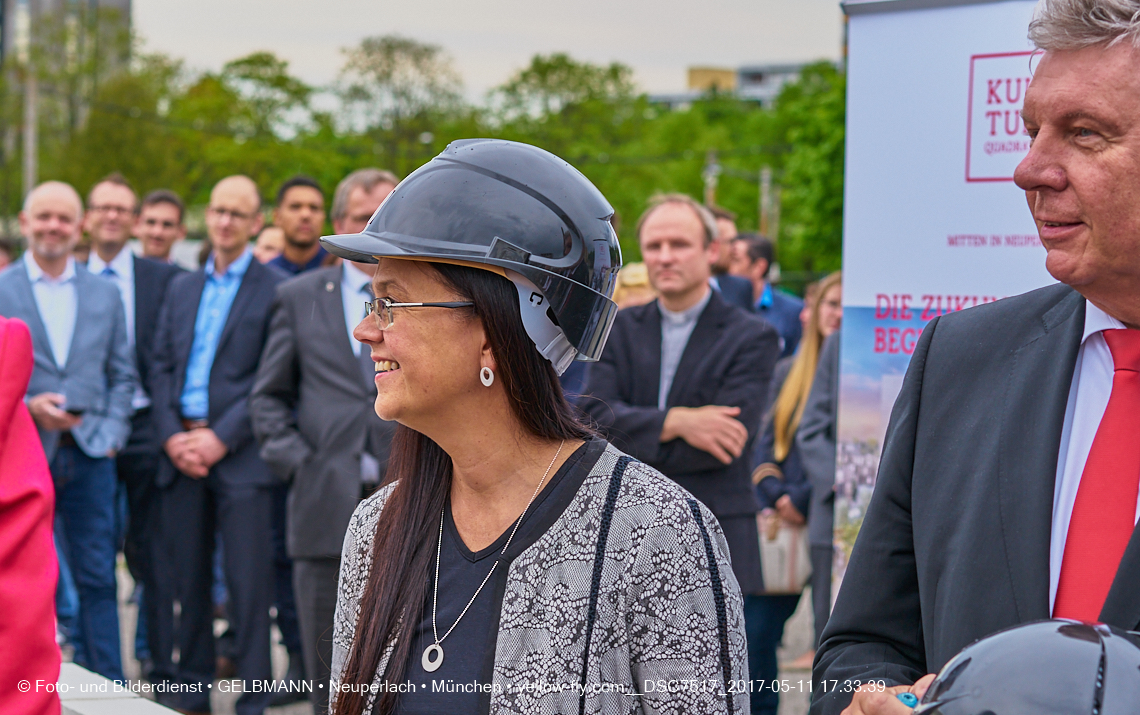 11. Mai 2017 - Grundsteinlegung für die LOGE und dem Kulturquadrat in Neuperlach